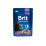 Корм вологий Brit Premium Cat Fish Plate pouches набір паучів для котів рибна тарілка з тріскою, лососем та фореллю 100 г х - Зображення 2
