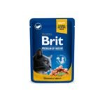 Корм вологий Brit Premium Cat Fish Plate pouches набір паучів для котів рибна тарілка з тріскою, лососем та фореллю 100 г х - Зображення 3