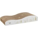 Кігтеточка-хвиля Trixie для котів Різдвяна кортонна біло-золота 43,5х8х20 см - Зображення 2