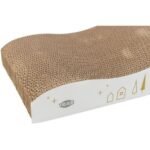 Кігтеточка-хвиля Trixie для котів Різдвяна кортонна біло-золота 43,5х8х20 см - Зображення 3