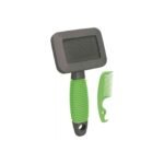 Пуходерка Trixie для гризунів м’яка пластикова з додатковим гребінцем 7х13 см