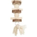 Іграшка Trixie для папуг підвісна на ланцюжку з мотузкою дерево 30 см - Зображення 3