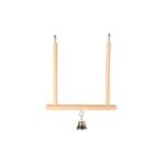 Іграшка Trixie для птахів Гойдалка з дзвіночком дерево 12х13 см