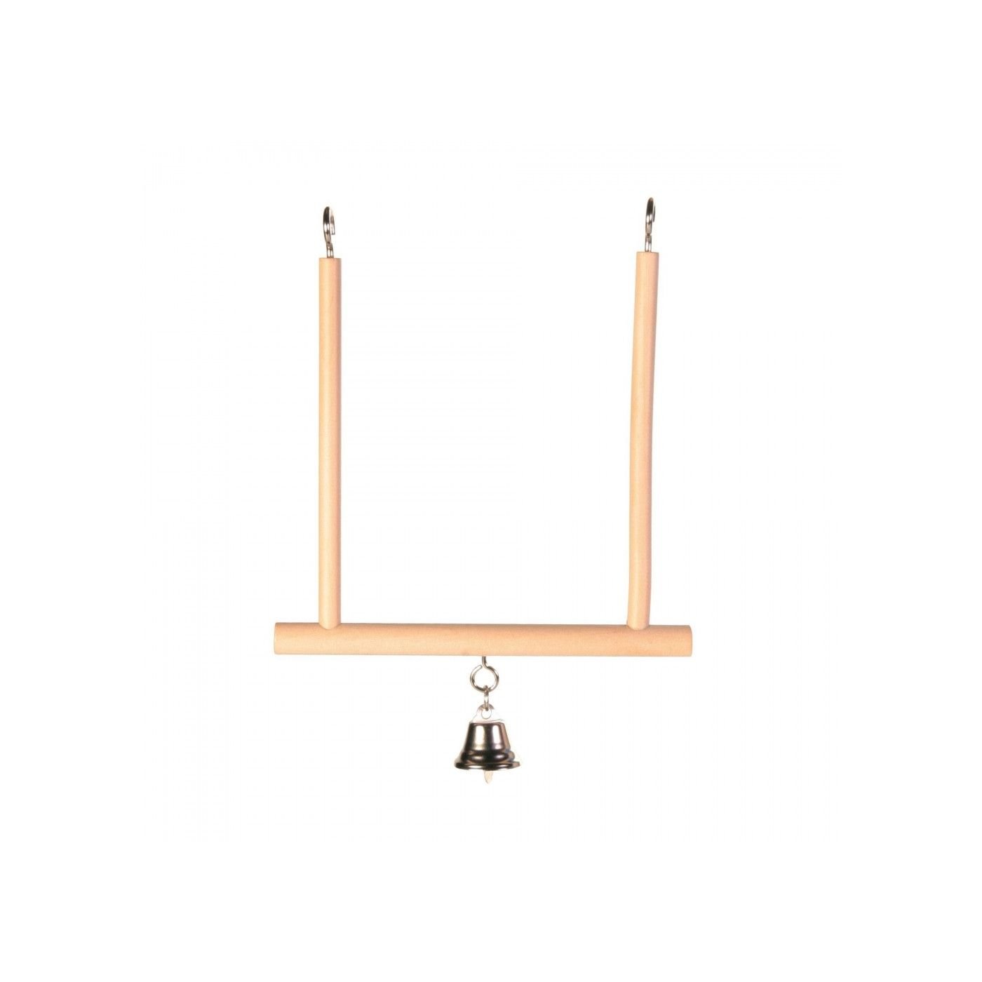 Array - 2026-01-09T150227.258 Іграшка Trixie для птахів Гойдалка з дзвіночком дерево 12х13 см - Зображення 1