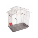 Клітка Природа Німфа для середніх декоративних птахів хром/сіра 70x40x76 см