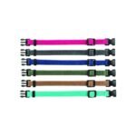 Набір нашийників Trixie для цуценят рожевий/сірий/темно-синій/оливковий/коричневий/бірюзовий нейлон