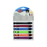 Набір нашийників Trixie для цуценят фіолетовий/червоний/синій/чорний/папайя/зелений нейлон - Зображення 2