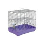 Клітка Природа Міккі для гризунів з драбиною хром/фіолетова 37x25x30 см