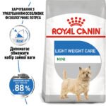 Корм для дорослих і зрілих собак малих розмірів ROYAL CANIN® МІНІ ЛАЙТ ВЕЙТ КЕАР 3кг - Зображення 3