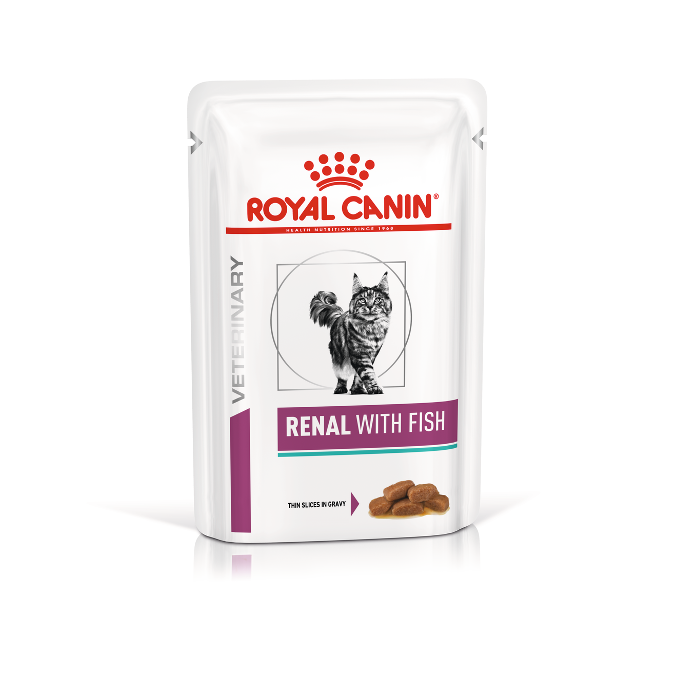 Вологий корм для дорослих котів ROYAL CANIN Renal with fish Feline 0,085кг - Зображення 1