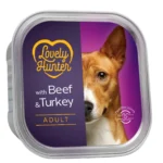 Вологий корм для дорослих собак з яловичиною та індичкою Lovely Hunter Adult Beef and Turkey 150 г