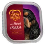 Вологий корм для дорослих собак з яловичиною та кроликом Lovely Hunter Adult Beef and Rabbit 150 г