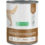 Nature's Protection Adult Beef & Chicken Liver Вологий корм для собак з яловичиною і курячою печінкою, 800 г