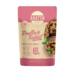 ARATON Adult with Poultry and Rabbit Вологий корм для дорослих собак з м'ясом птиці і кроликом, 85 г