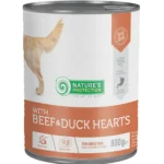 Nature's Protection Adult Beef & Duck Hearts Вологий корм для собак з яловичиною і качиним серцем, 800 г