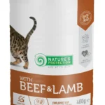 Nature's Protection Adult cats Beef & Lamb Вологий корм для котів з яловичиною і ягням, 400 г