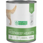 Nature's Protection Adult Beef & Beef Hearts Вологий корм для собак з яловичиною і яловичим серцем, 800 г