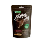 Ласощі для собак, сушені кролячі вуха з кролятиною, Nature's Protection Lifestyle Snack For Dogs Dried Rabbit Ears With Rabbit 75г