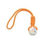 Іграшка Trixie для собак для тренувань М'яч з мотузкою поліестер d-7,5 см 40 см