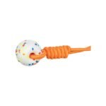 Іграшка Trixie для собак для тренувань М'яч з мотузкою поліестер d-7,5 см 40 см - Зображення 2