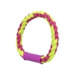 Іграшка Trixie для собак Кільце плетене з пластиковою ручкою текстиль 30 см - Зображення 3
