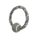 Іграшка Trixie для собак Кільце плетене з тенісним м_ячем текстиль 6х18 см - Зображення 3