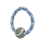 Іграшка Trixie для собак Кільце плетене з тенісним м_ячем текстиль 6х18 см - Зображення 2