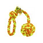 Іграшка Trixie для собак М_яч плетений із канату з ручкою текстиль 5,5/30 см