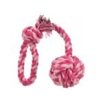 Іграшка Trixie для собак М_яч плетений із канату з ручкою текстиль 5,5/30 см - Зображення 2