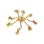 Іграшка Trixie для собак М_яч плетений з мотузками текстиль 7/44 см