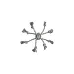 Іграшка Trixie для собак М_яч плетений з мотузками текстиль 7/44 см - Зображення 2