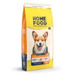 Повнораціонний сухий корм Home Food для дорослих собак DOG ADULT MEDIUM Здорова шкіра та блиск шерсті Індичка та лосось 10 кг