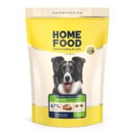 Повнораціонний сухий корм Home Food для дорослих собак DOG ADULT MEDIUM/MAXI Для активних собак і юніорів Ягнятина з рисом 1,6 кг