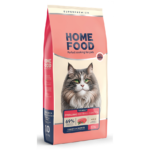 Повнораціонний сухий корм Home Food для котів CAT ADULT Hairball Control для стерилізованих "Індичка та ягоди" 10 кг
