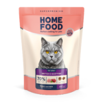 Повнораціонний сухий корм Home Food для котів CAT ADULT Для котів британських та шотландських порід Індичка та качка 0,4 кг