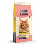 Повнораціонний сухий корм Home Food для котів CAT ADULT Для великих порід Телятина з лососем та в'яленими томатами 10 кг