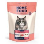 Повнораціонний сухий корм Home Food для котів CAT ADULT Hairball Control для стерилізованих "Індичка та ягоди" 0,4 кг