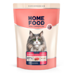 Повнораціонний сухий корм Home Food для котів CAT ADULT Hairball Control для стерилізованих "Індичка та ягоди" 1,6 кг