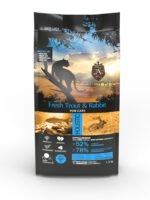 Беззерновий корм Ambrosia Grain free зі свіжою фореллю та кроликом для літніх та стерилізованих кішок 5кг