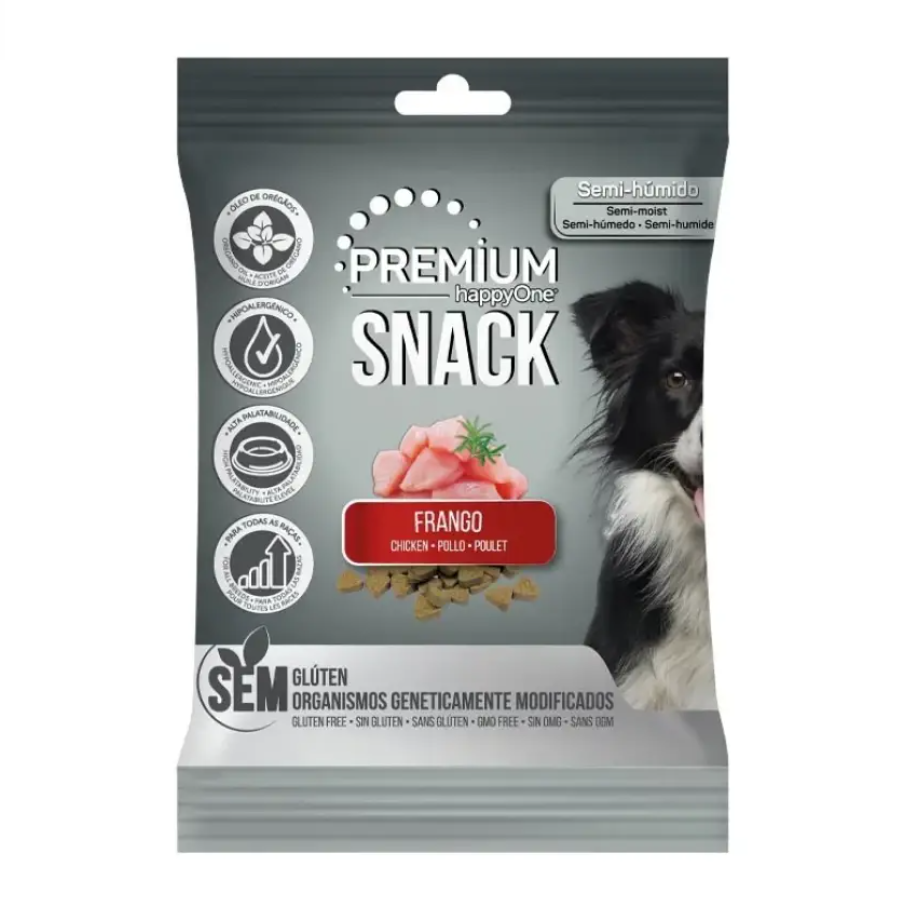 happyone-premium-dog-snack-chicken-100g Ласощі для собак happyOne Premium Dog Snack Chicken з куркою 100г - Зображення 1