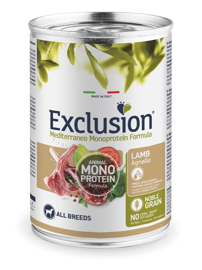 Set of mockups. White blank tincan silver and gold metal Tin Can Консерви для дорослих собак всіх порід з ягням Exclusion Adult Lamb 400г - Зображення 1
