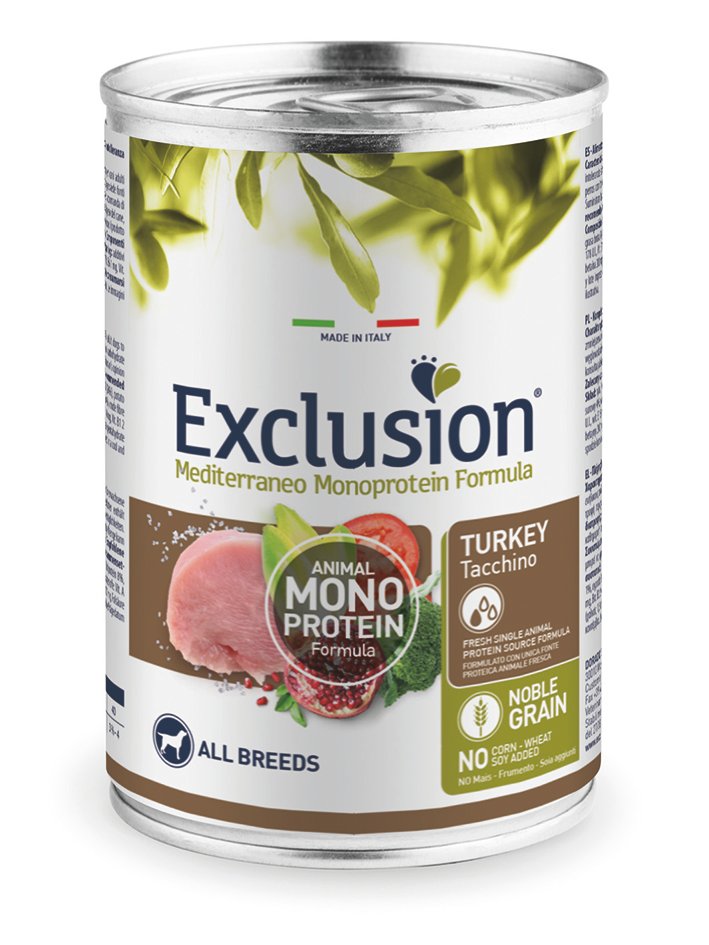 Set of mockups. White blank tincan silver and gold metal Tin Can Консерви для дорослих собак всіх порід з індичкою Exclusion Adult Turkey 400г - Зображення 1