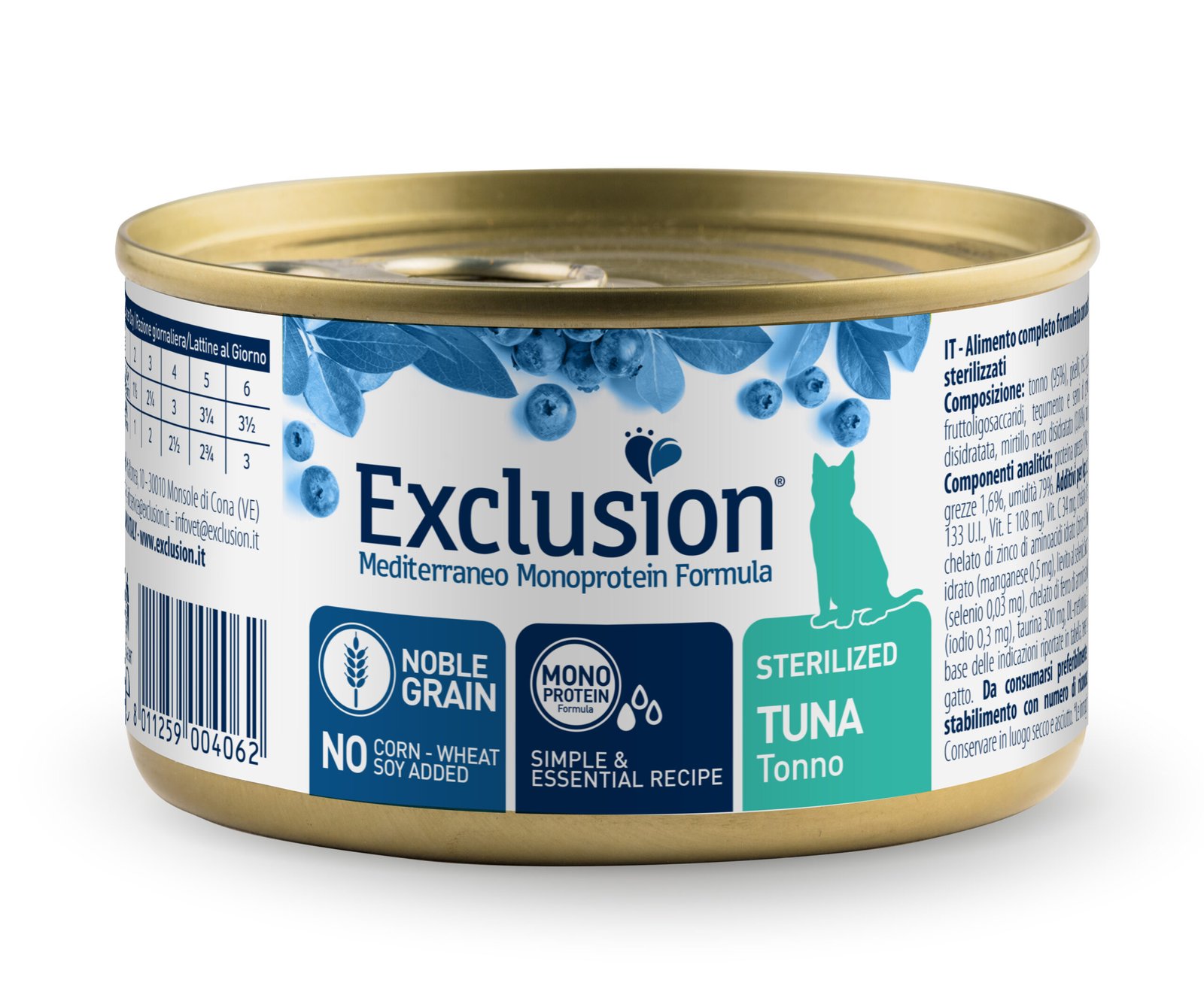 Set of mockups. White blank tincan silver and gold metal Tin Can Консерви для стерилізованих котів з тунцем Exclusion Sterilized Tuna 85г - Зображення 1