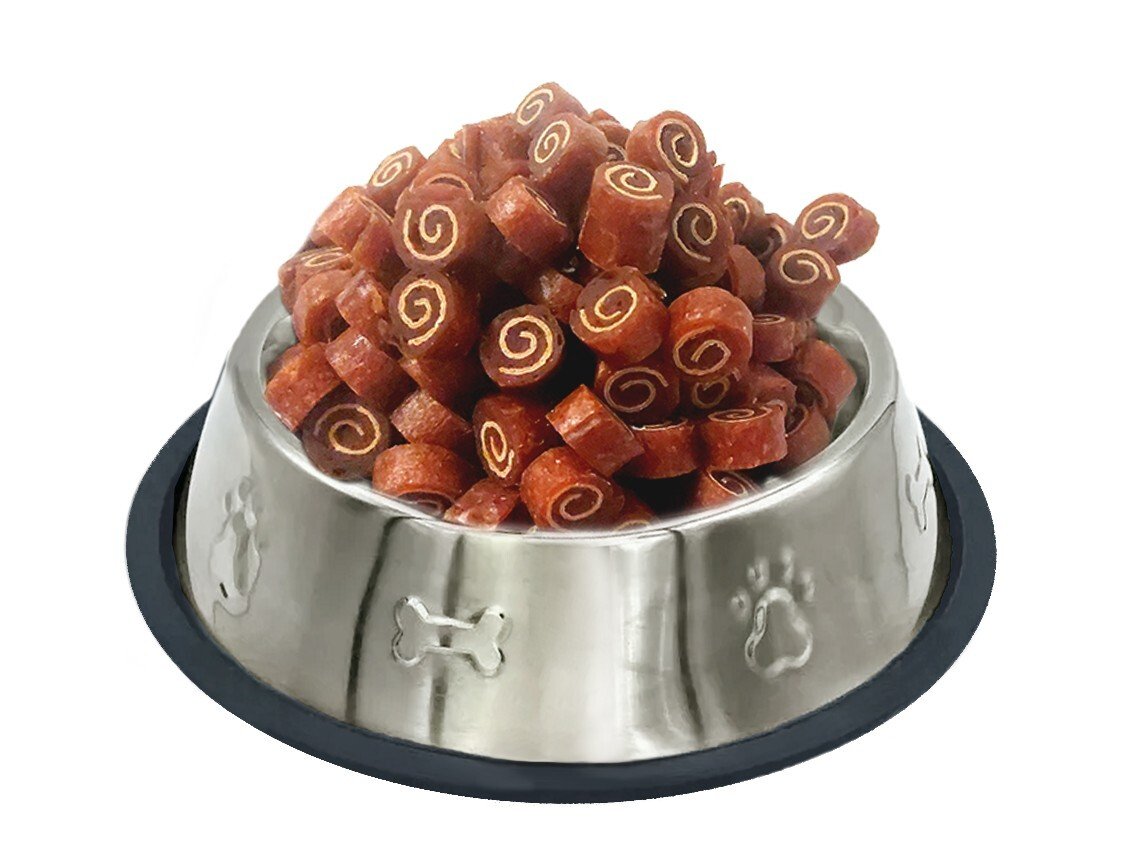 39760550 Міні-роли з м'яким м'ясом качки та тріски Lucky Star, 1-2 см, 85 г (120 шт/ящ) - Зображення 1