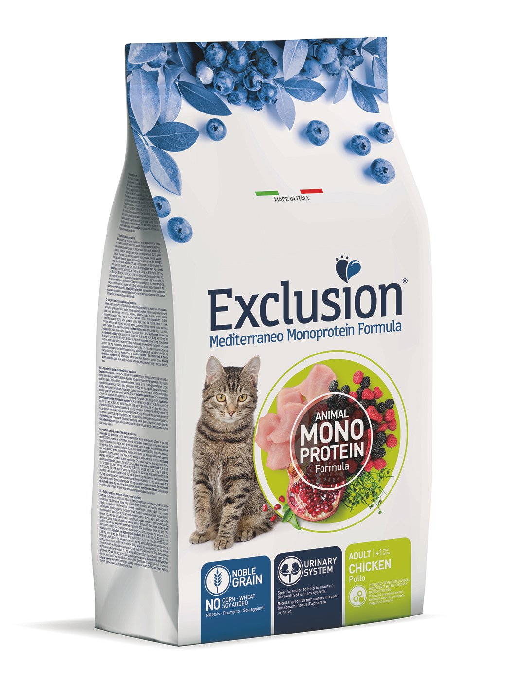 8011259003690 Корм для дорослих кішок з куркою Exclusion Adult Chicken 12кг - Зображення 1