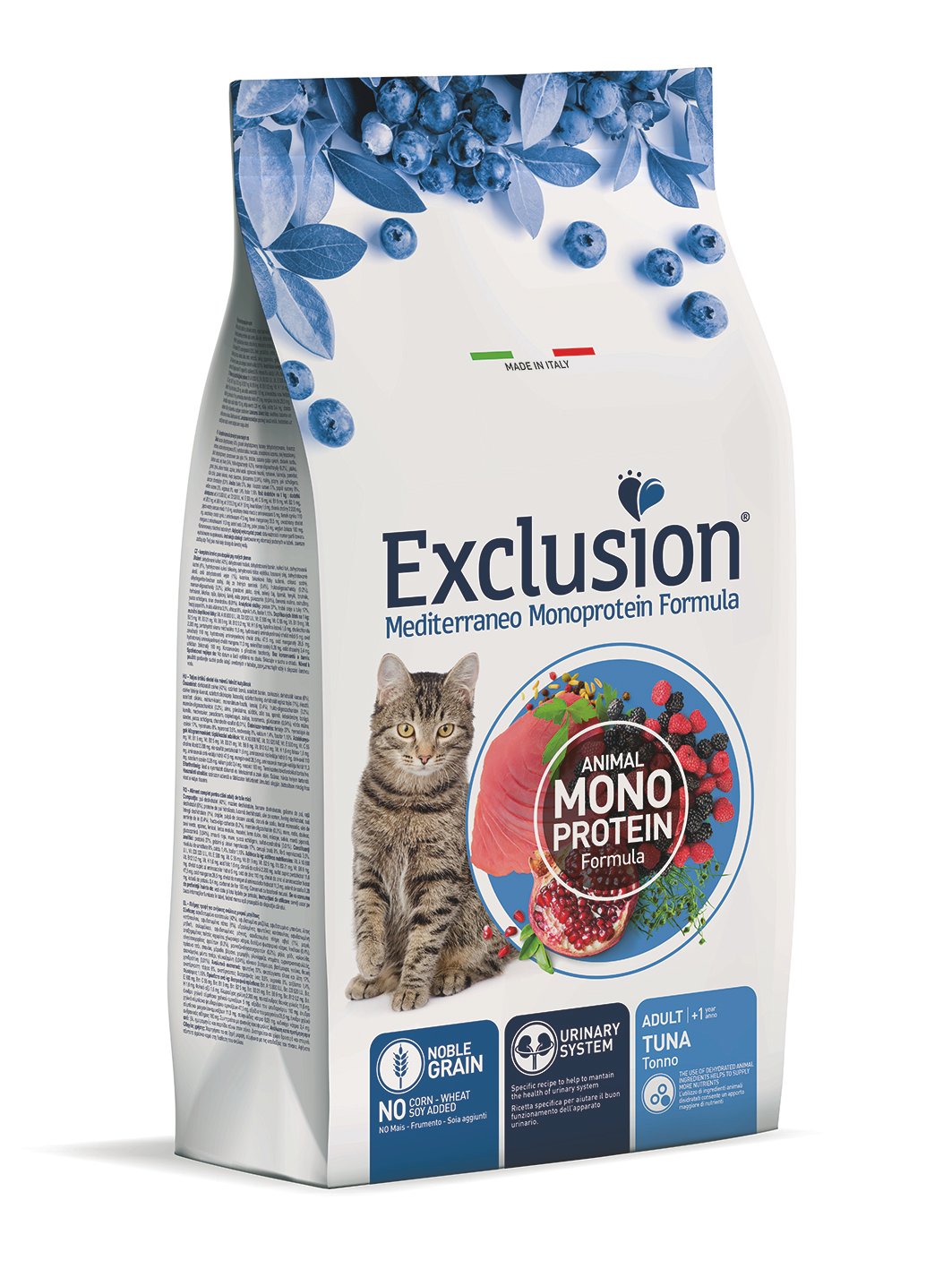 8011259003737 Корм для дорослих котів з тунцем Exclusion Adult Tuna 1,5кг - Зображення 1