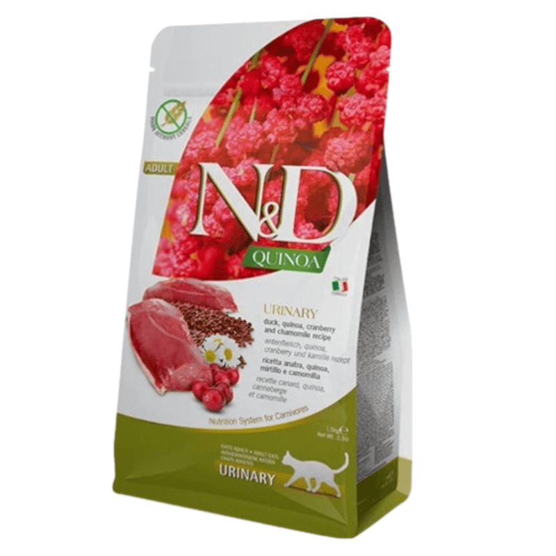 8010276035776 Сухий корм для дорослих котів Farmina N&D Quinoa Urinary беззерновий з качкою, 300 г - Зображення 1