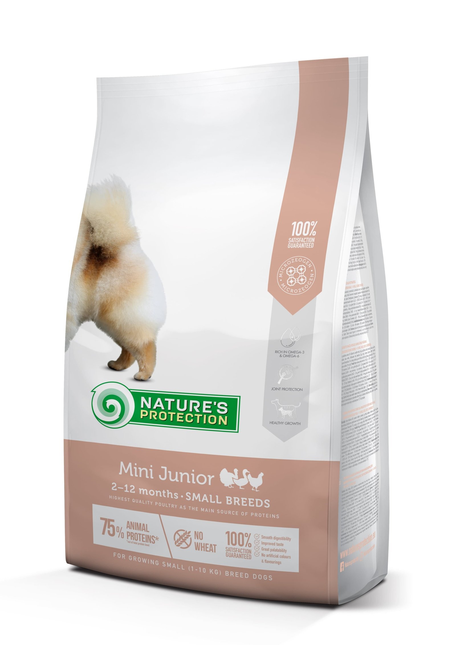 suxoy-korm-dlja-shenkov-malyx-porod-mini-junior-small-breeds-2-kg-32511123786544_-a51bf1fb33-3.jpg Сухий корм для цуценят малих порід Nature's Protection Mini Junior Small Breeds з м'ясом птиці, 2 кг - Зображення 1