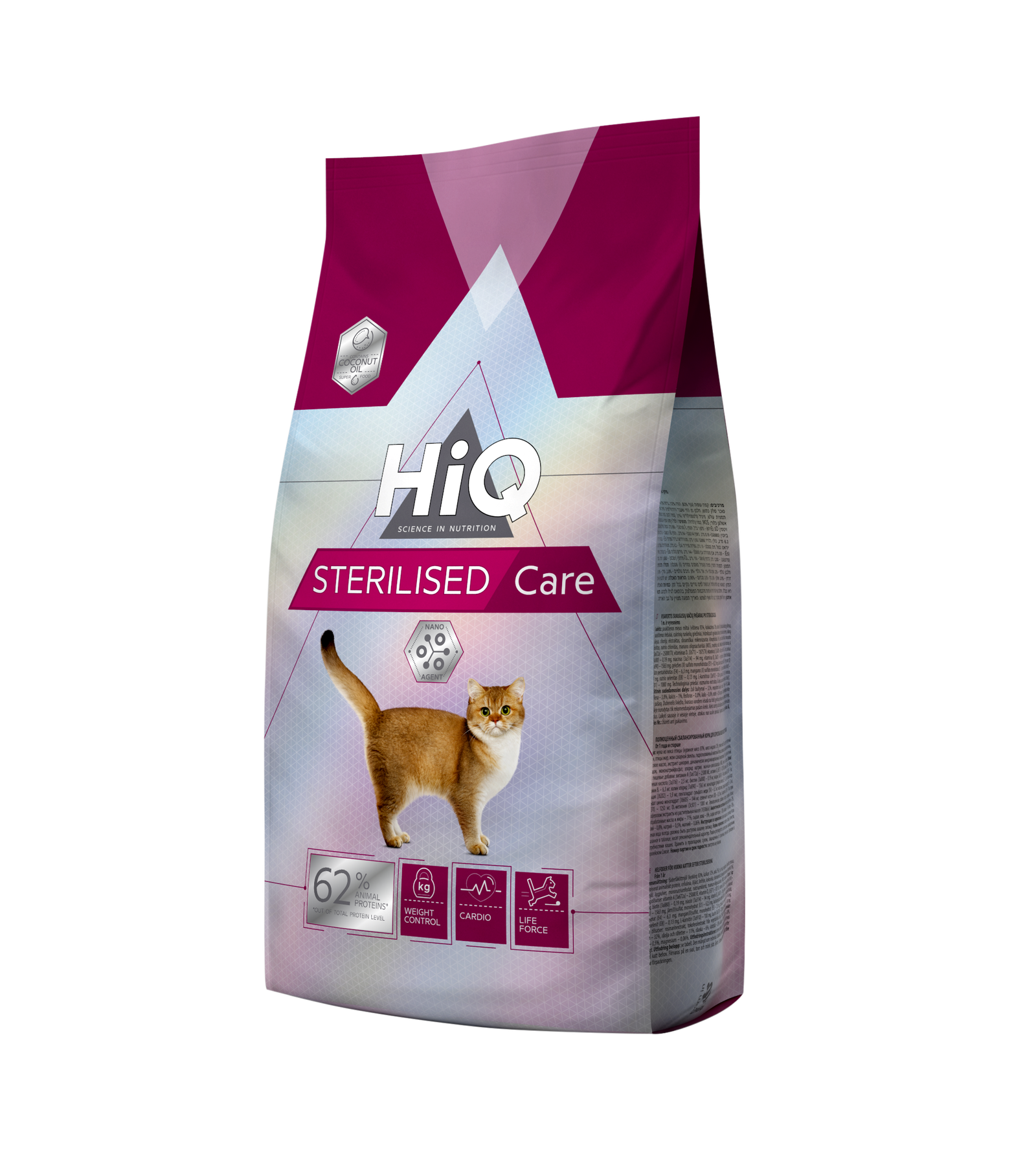 suxoy-korm-dlja-vzroslyx-sterilizovannyx-koshek-i-kastrirovannyx-kotov-hiq-sterilised-care-1.8kg-71831122900139_ b4bf56b4a2 Сухий корм для дорослих стерилізованих кішок та кастрованих котів HiQ Sterilised Сare, 1,8 кг - Зображення 1