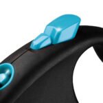 FLEXI Black Design M Повідець-рулетка для собак, стрічка (5 м; до 25 кг) - Зображення 3